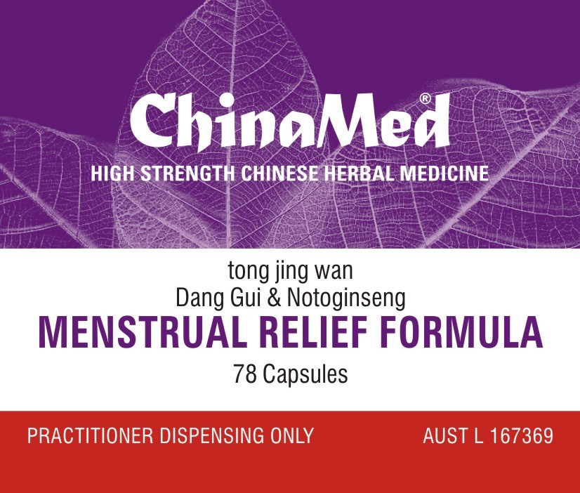 MENSTRUAL RELIEF Formula - Dang-gui & Notoginseng - tong jing fang