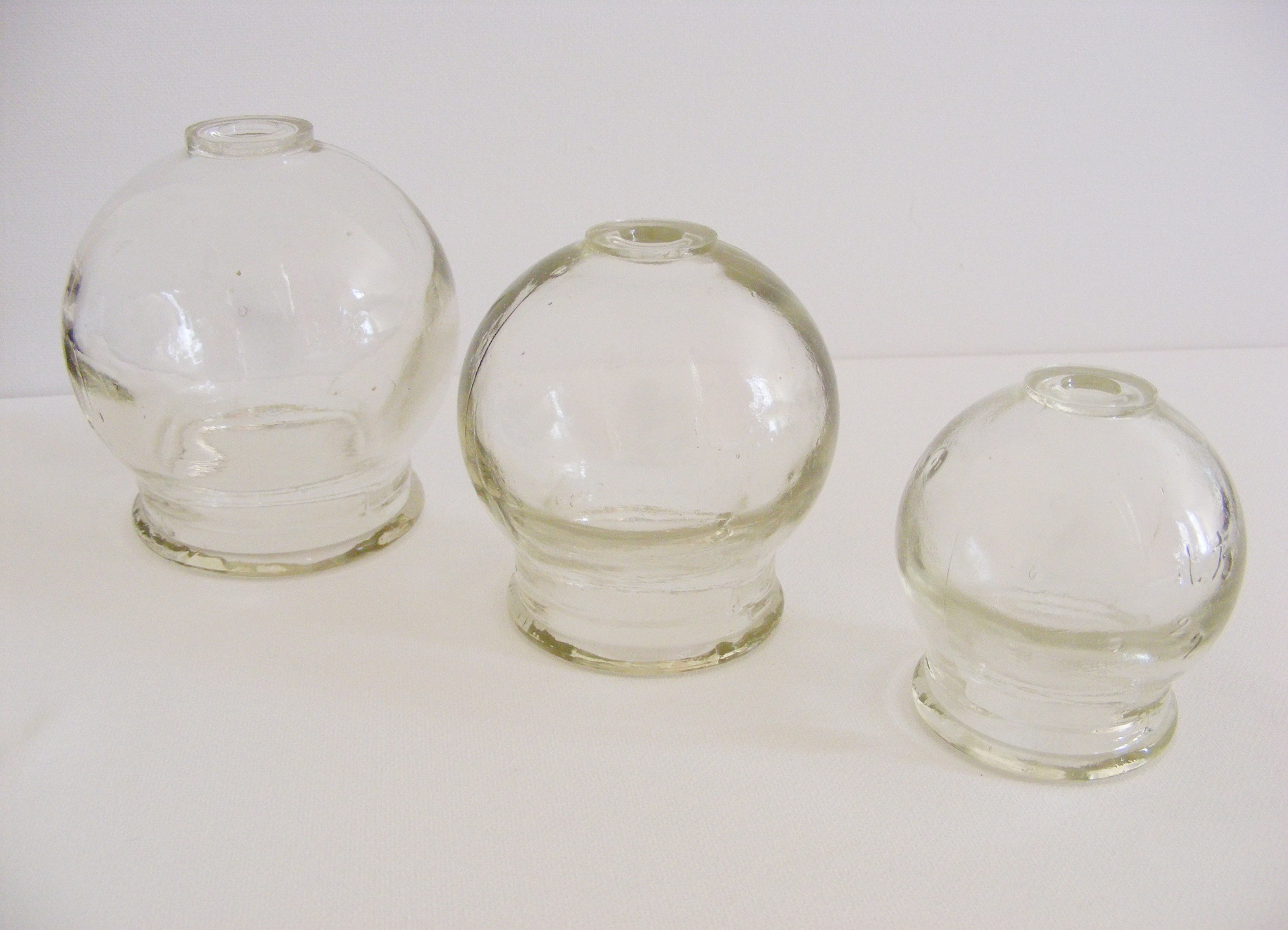 Glass Cups (set of three or individual)